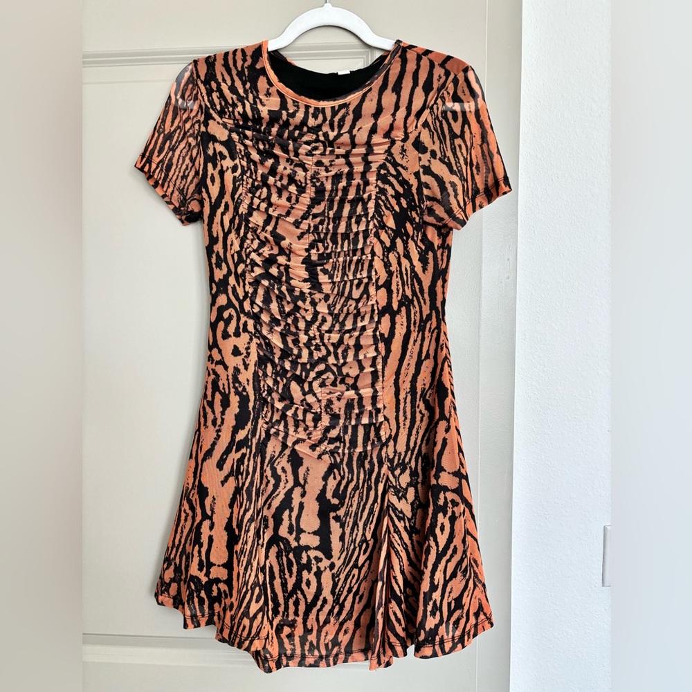 Topshop smocked pattern dress